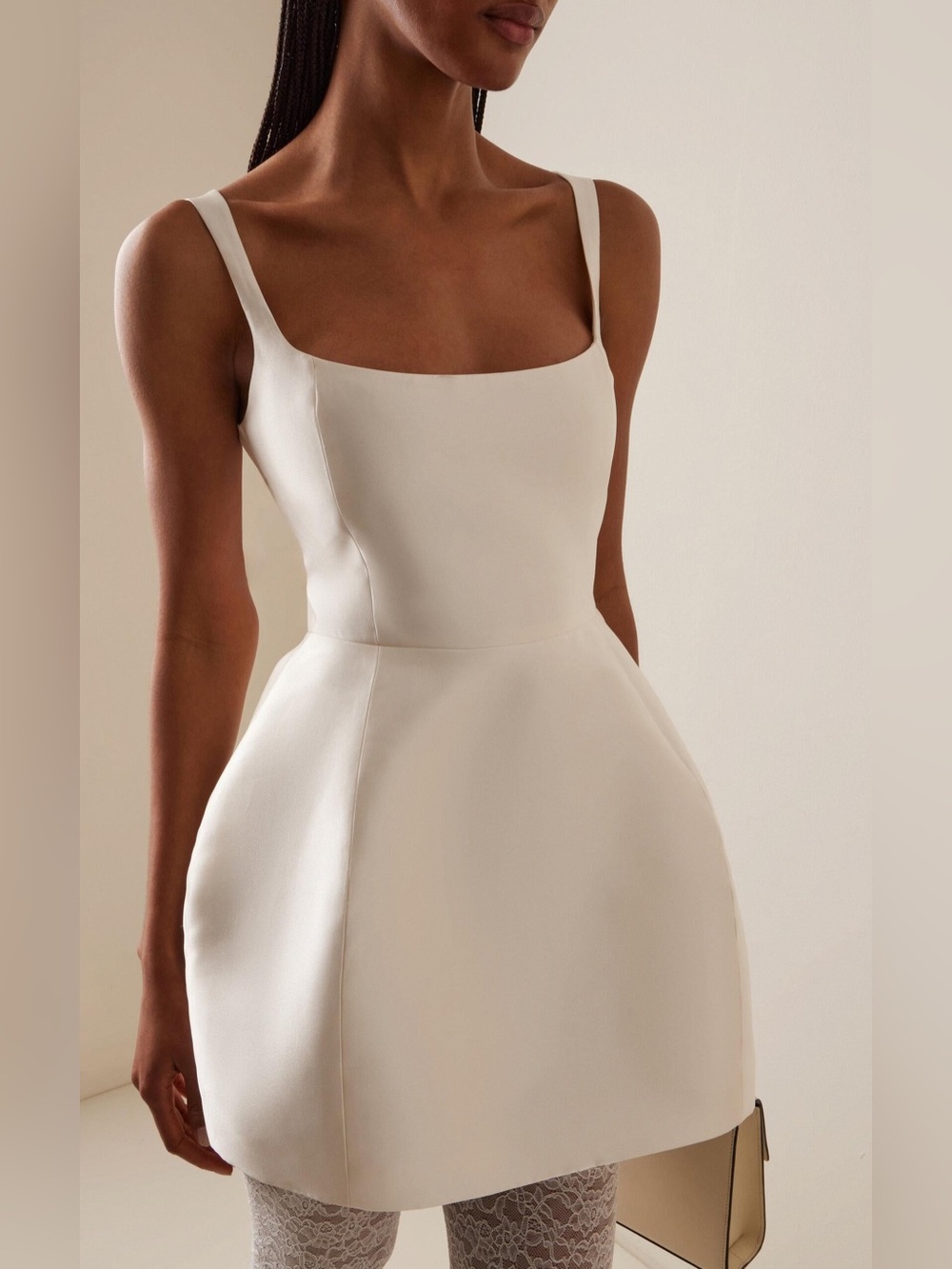 NWT: De La Vali Lola Ivory Satin Dress - UK 10